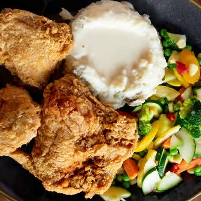Famous Pan-Fried Chicken.