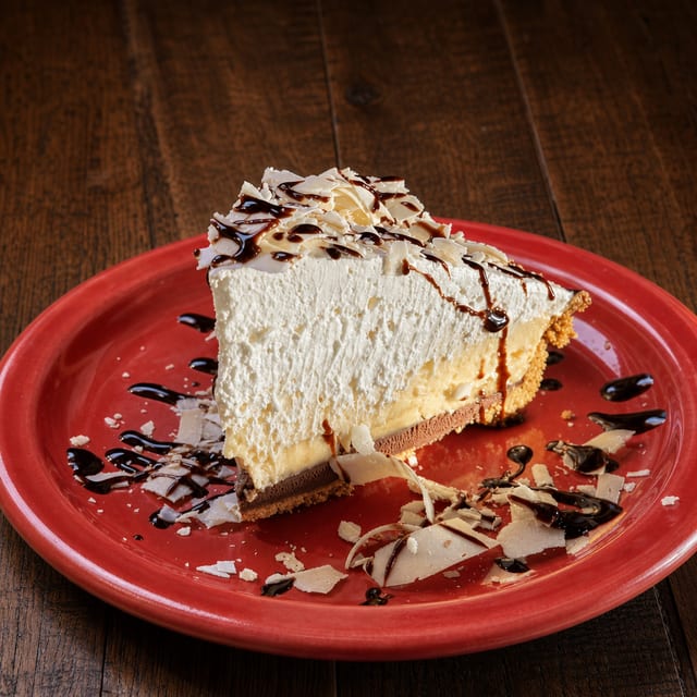 White Chocolate, Black Bottom Banana Cream Pie.