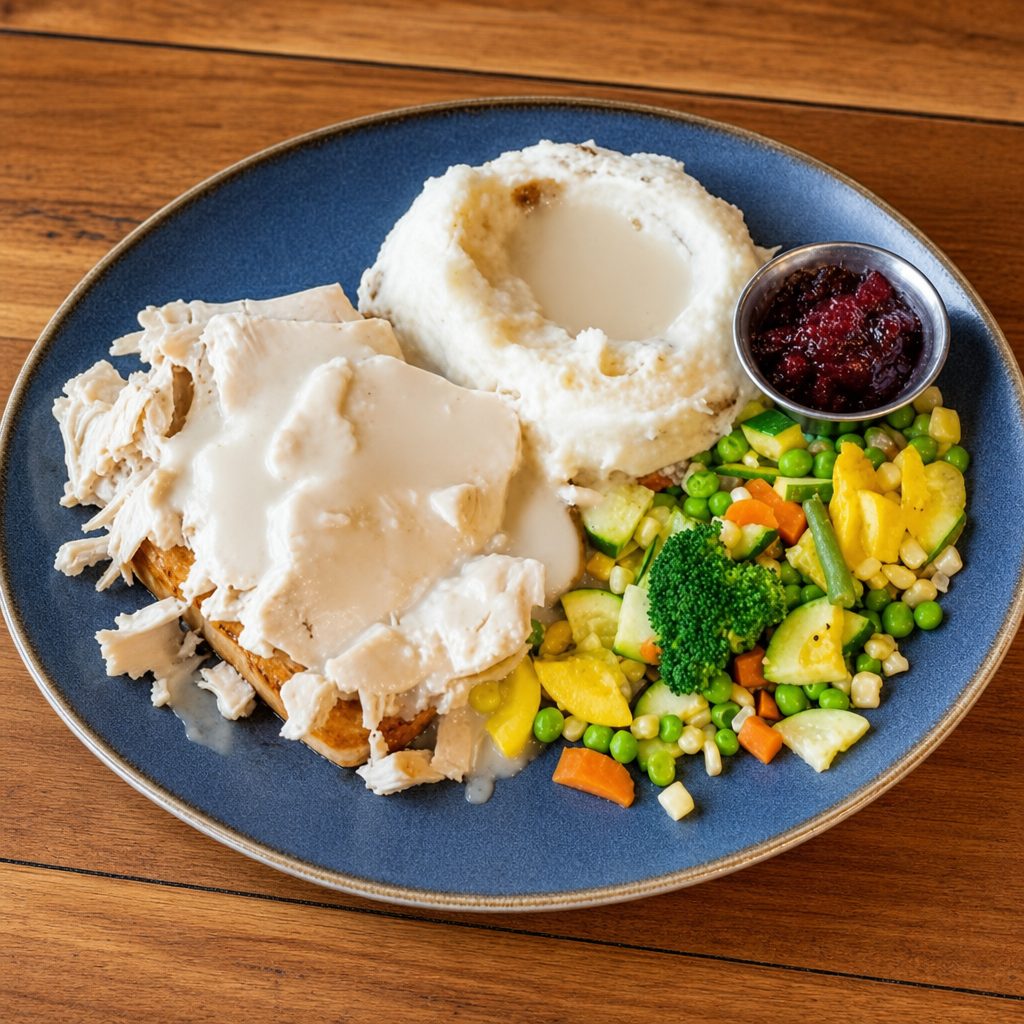 Old Fashioned Hot Roast Turkey.