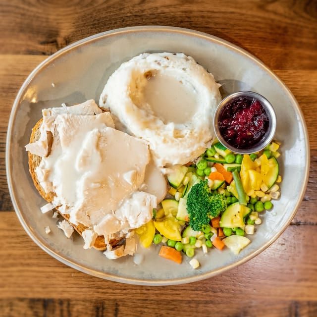 Old Fashioned Hot Roast Turkey.